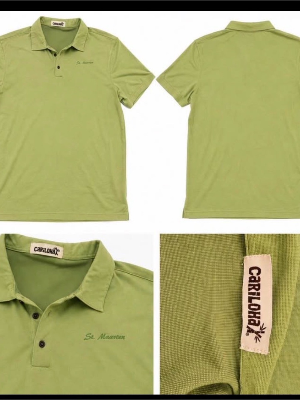 Cariloha Men's Polo Shirt in Light Green